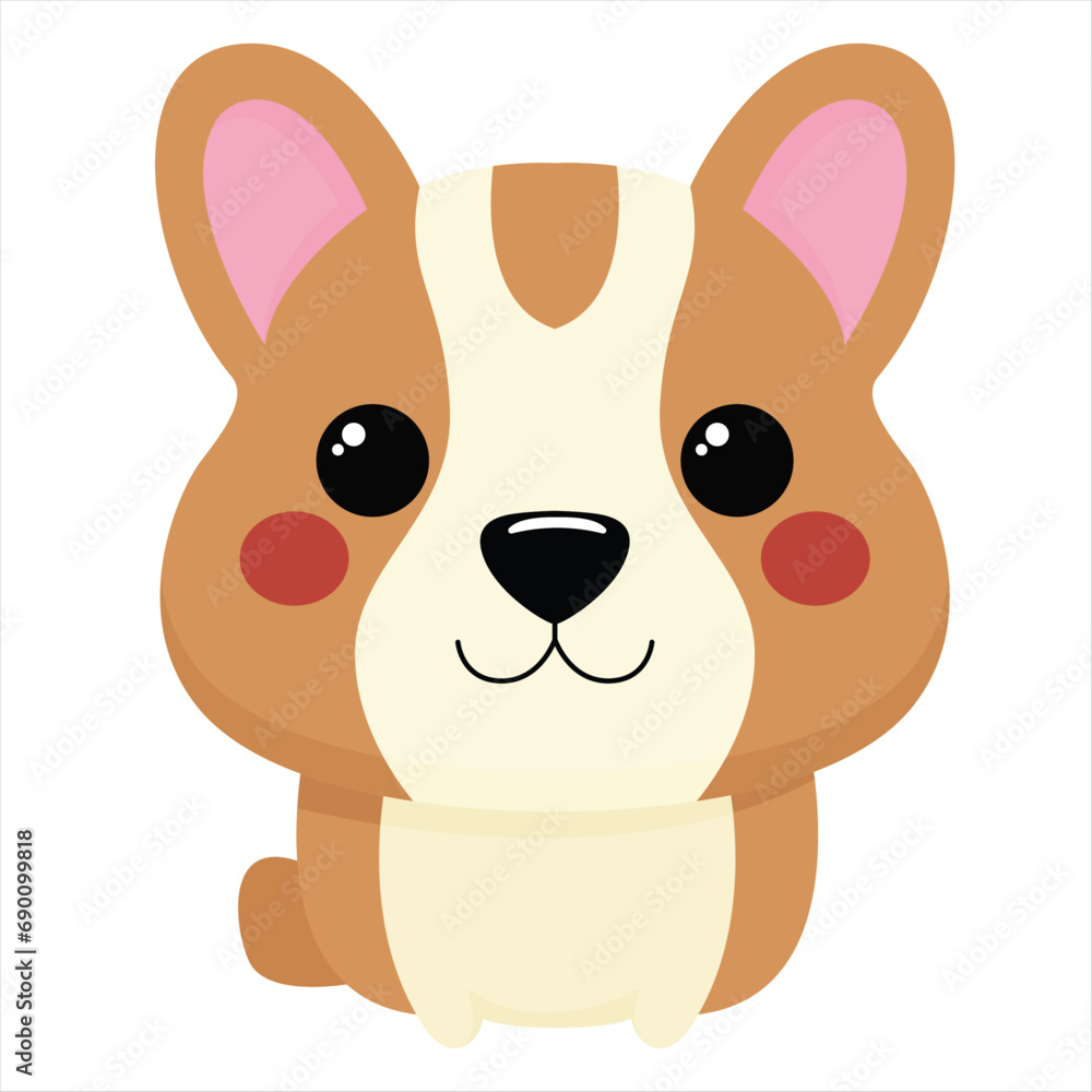 Adorable Corgi: A Modern Illustration. Adorable Corgi: A Modern Illustration.