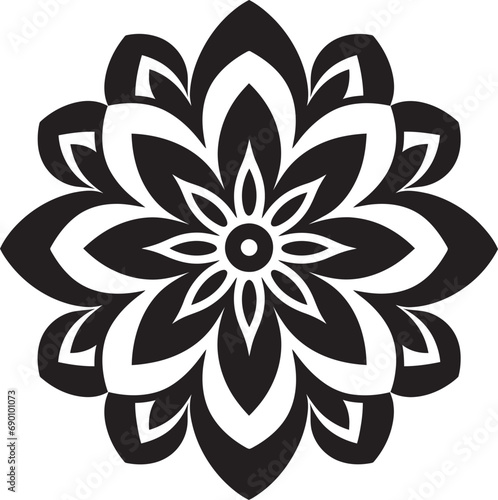 Spiritual Swirls  Emblem of Mandala Mystic Medallion  Mandala Vector Emblem