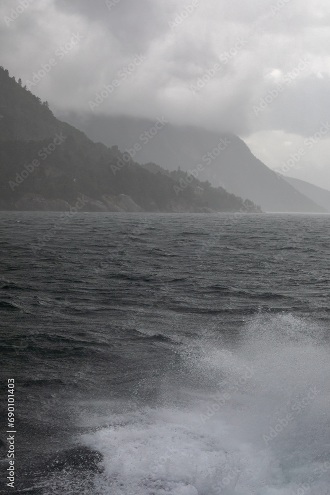 Fototapeta premium Fjord in Norway near Eidfjord