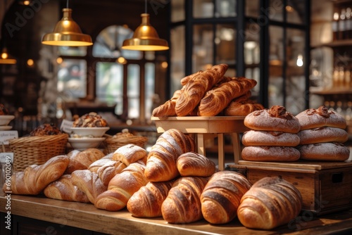 Freshly Baked Bread at a Bakery