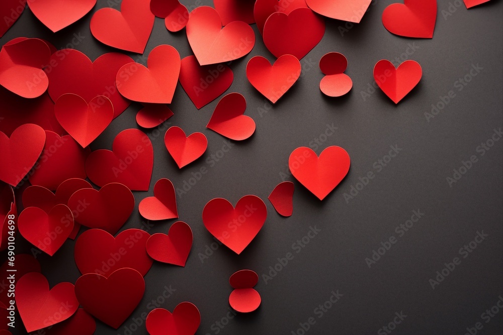 Valentines Day background with hearts. Valentines Day background with hearts.