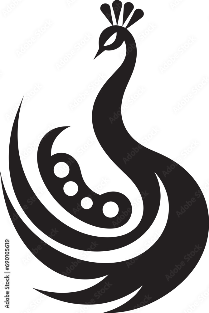 Plumage Prowess Peacock Iconic Emblem Opulent Overture Peacock Logo Vector Plumage Prowess Peacock Iconic Emblem Opulent Overture Peacock Logo Vector
