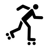 rollerskating vector icon