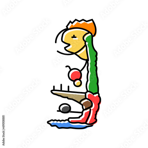 inner alchemy taoism color icon vector. inner alchemy taoism sign. isolated symbol illustration