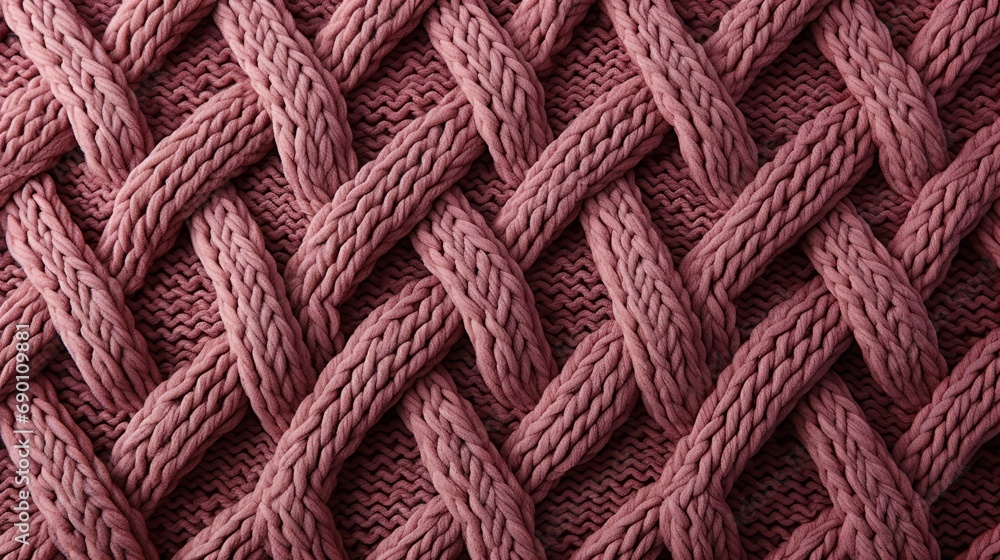 Rose Knitted Wool Closeup Background. Knitted Texture. Knit Fabric Texture, Wool Knitted pattern
