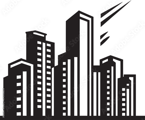 Urban Utopia  Real Estate Icon Design Realty Vision  Logo of Estate