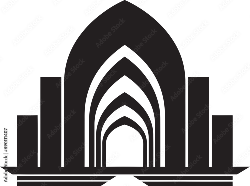 Fototapeta premium Realty Vision: Real Estate Logo Urban Insights: Iconic Property Design