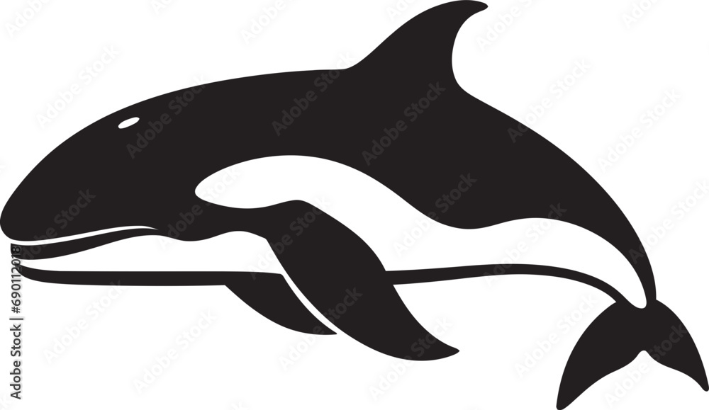 Aquatic Anthem Whale Emblem Design Whale Song Serenade Iconic Whale Vector Aquatic Anthem Whale Emblem Design Whale Song Serenade Iconic Whale Vector