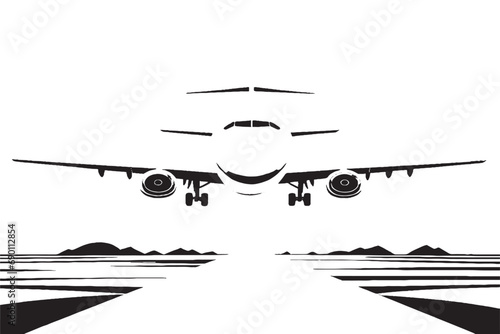 aeroplane black overlay monochrome texture on white background, vector illustration background texture