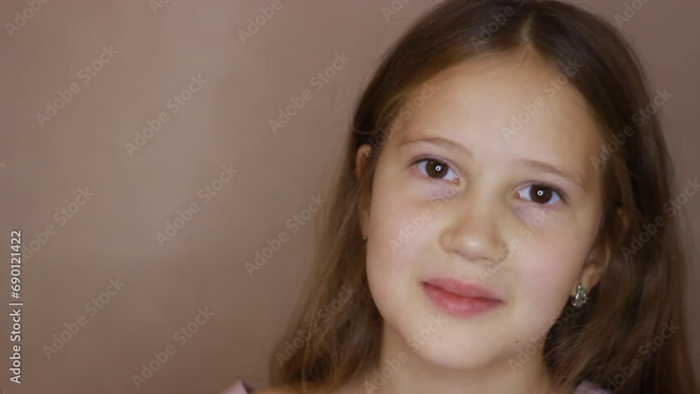 Hmm, let's think about it. Close-up portrait of a cute, thoughtful little girl thinking about an idea. Child thinking through his thoughts and finding a solution Hmm, let's think about it. Close-up portrait of a cute, thoughtful little girl thinking about an idea. Child thinking through his thoughts and finding a solution