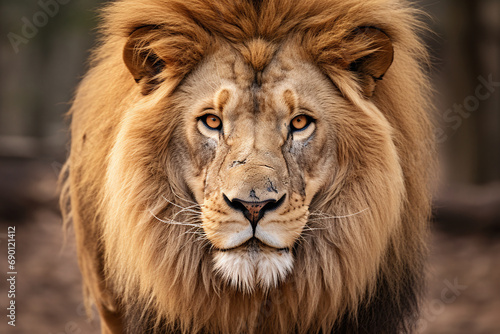 Close-up of a Lion's face