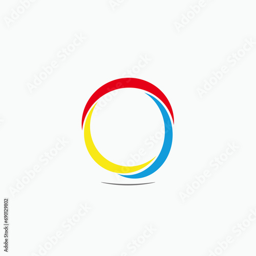 o logo vector template creative o letter initial logo design