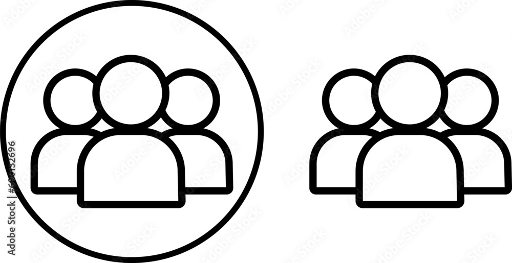 A set of vector icons with a team of people in a fashionable flat style. Infographics with people's symbols, website design, logo, application, interface, highlighted on a white background. Stock A set of vector icons with a team of people in a fashionable flat style. Infographics with people's symbols, website design, logo, application, interface, highlighted on a white background. Stock