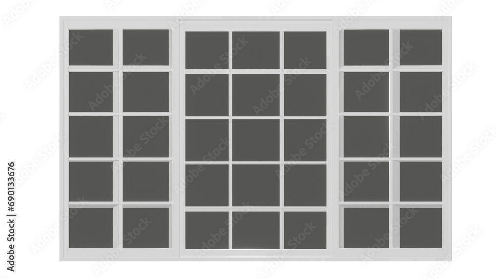 White plastic euro-window to the terrace on isolated background, alpha channel, png White plastic euro-window to the terrace on isolated background, alpha channel, png