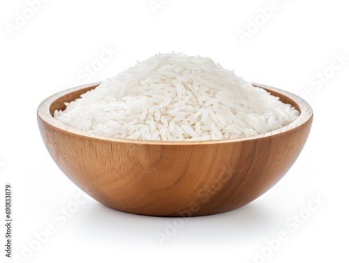  Arborio rice isolated on white background  photo