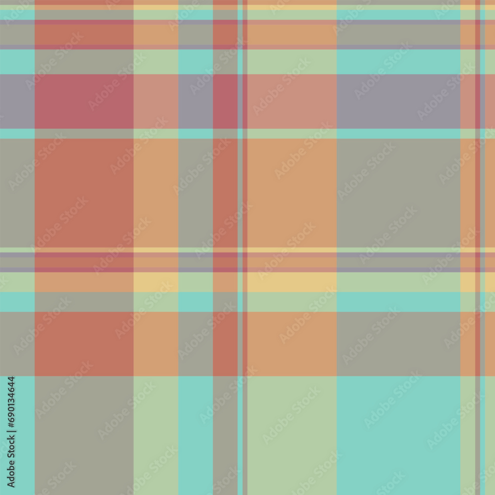 Plaid seamless check of background pattern texture with a textile fabric vector tartan.