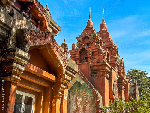 Wat Khao Angkhan temple in Buriram, Thailand photo