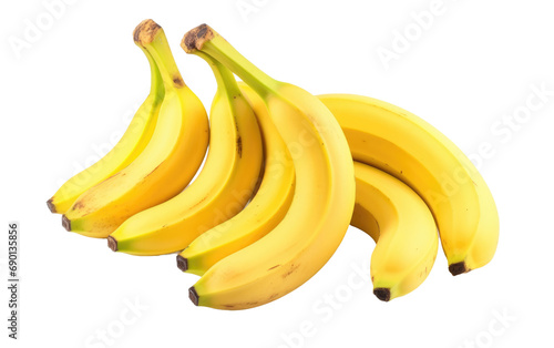 Yellow Bananas On Isolated Background