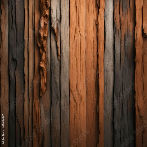 Wallpaper Mural Colored graphic image of a wooden leaf. Torontodigital.ca