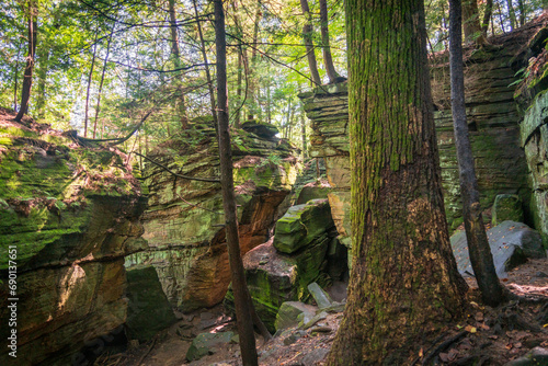 The Ledges Trail at Cuyahoga Valley National Park in Ohio