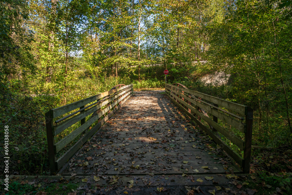 Trail at Cuyahoga Valley National Park in Ohio Trail at Cuyahoga Valley National Park in Ohio