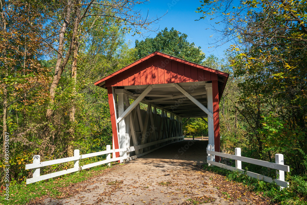 Everett Covered Bridge at Cuyahoga Valley National Park in Ohio Everett Covered Bridge at Cuyahoga Valley National Park in Ohio