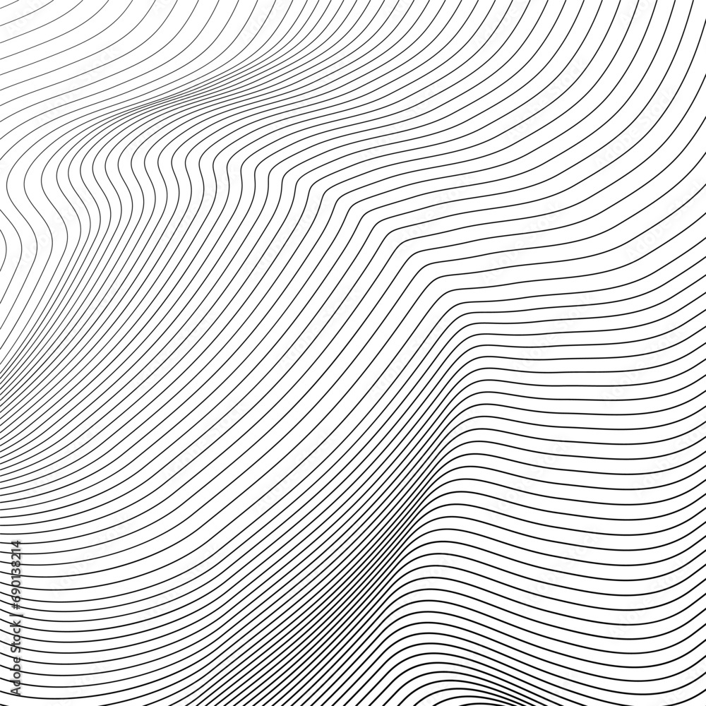 striped texture curve lines background. Dynamic lines wave pattern background