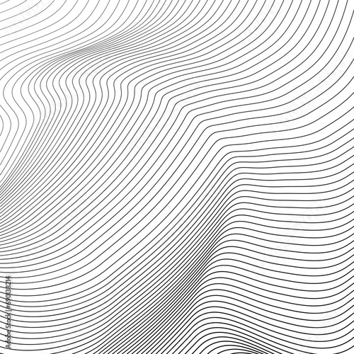striped texture curve lines background. Dynamic lines wave pattern background