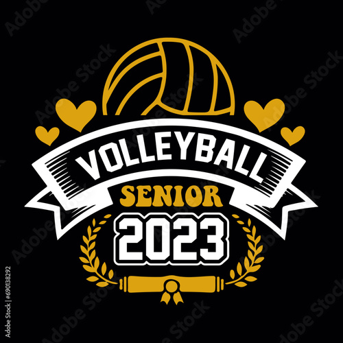 volleyball senior 2023 svg