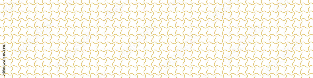 Seamless gold pattern on a white background. Golden weave. Illustration for backgrounds, banners, advertising and creative design Seamless gold pattern on a white background. Golden weave. Illustration for backgrounds, banners, advertising and creative design