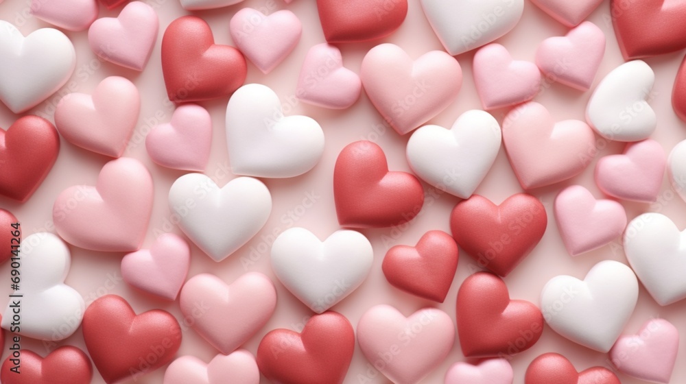 candy background red and white pink, Valentines Day background HD