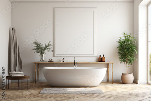 modern bathroom with tiles and wall