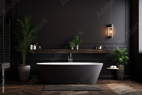 interior with bathtub
