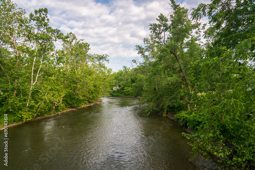 The Cuyahoga River at Cuyahoga Valley National Park in Ohio