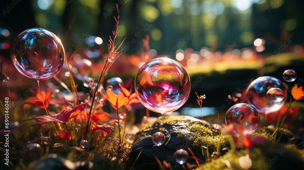 Water colorful bubbles. Water colorful bubbles.