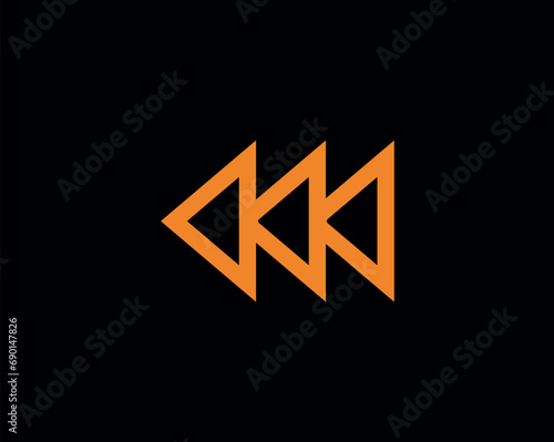 Arrow in cyberpunk style. An intriguing cyberpunk composition on this illustration with an electric orange arrow on a dark black canvas. Vector illustration.