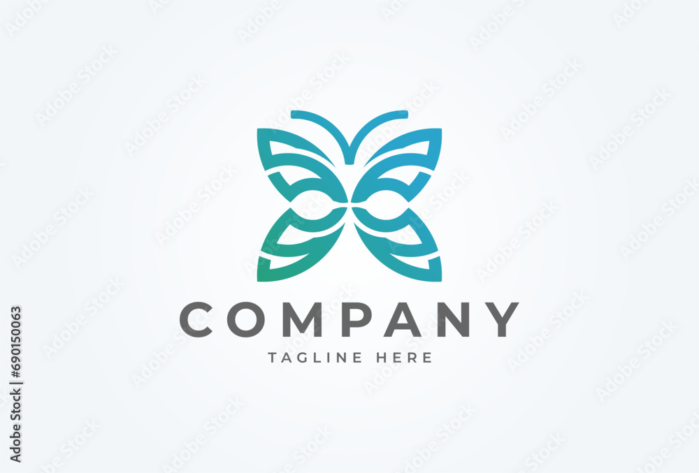 Initial SS butterfly Logo. modern and minimalist letter S and butterfly wing combination. Flat design logo template. vector illustration Initial SS butterfly Logo. modern and minimalist letter S and butterfly wing combination. Flat design logo template. vector illustration
