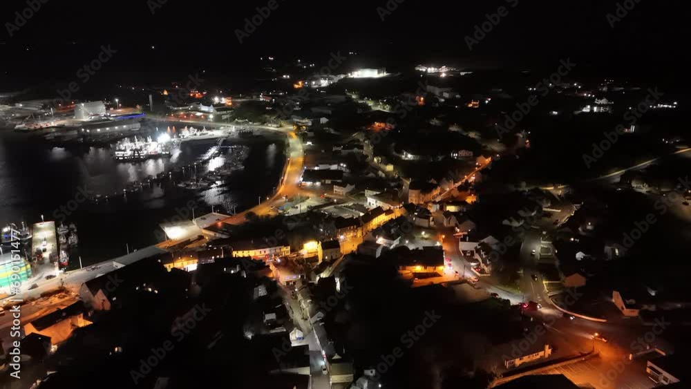 Aerial view of Killybegs in County Donegal, Ireland. Aerial view of Killybegs in County Donegal, Ireland.