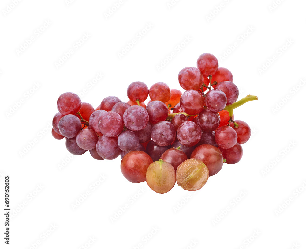 Fototapeta premium red grape transparent png