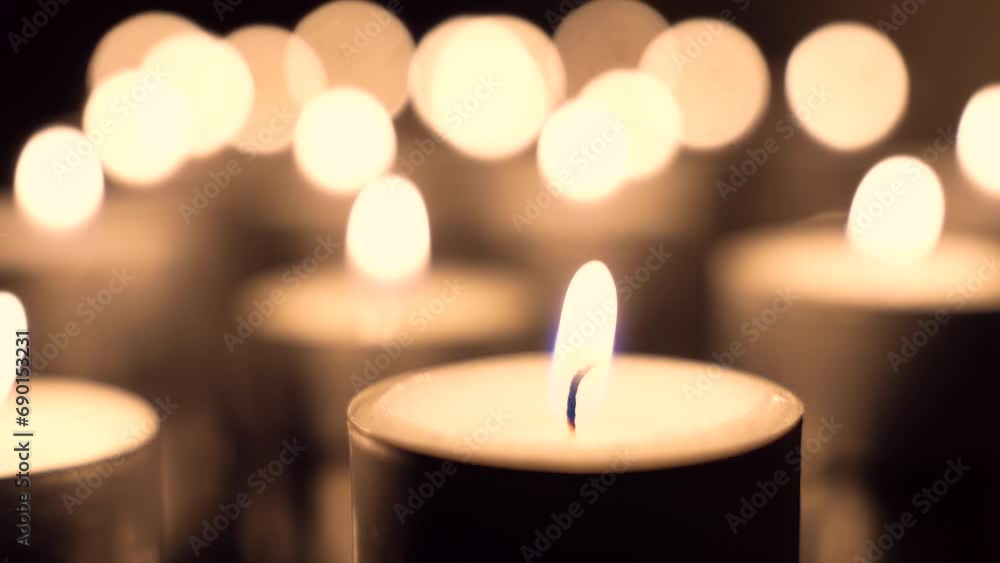 Burning candles in the dark Burning candles in the dark