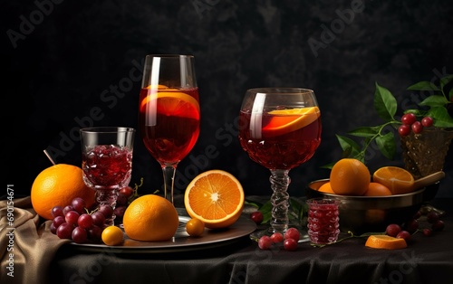 drinks for the new year tangerines