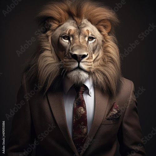 Lion in suit © cherezoff