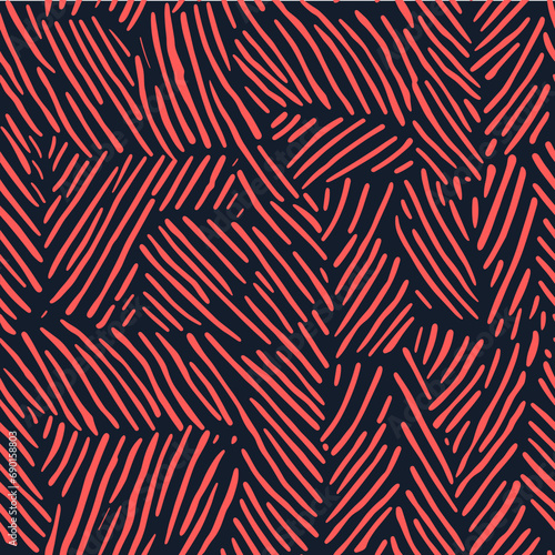 Minimalist Christmas Coniferous Pattern - seamless vector design