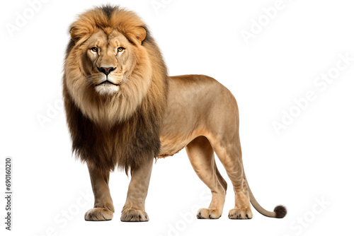 Lion Isolated on Transparent Background. Ai