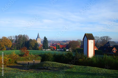 View on Uelsen, Lower Saxony, Germany photo