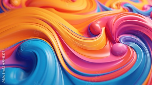 An abstract, colorful background with vibrant swirls and patterns.