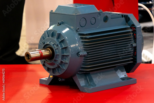 Three-phase asynchronous electric motor for general industrial use. photo