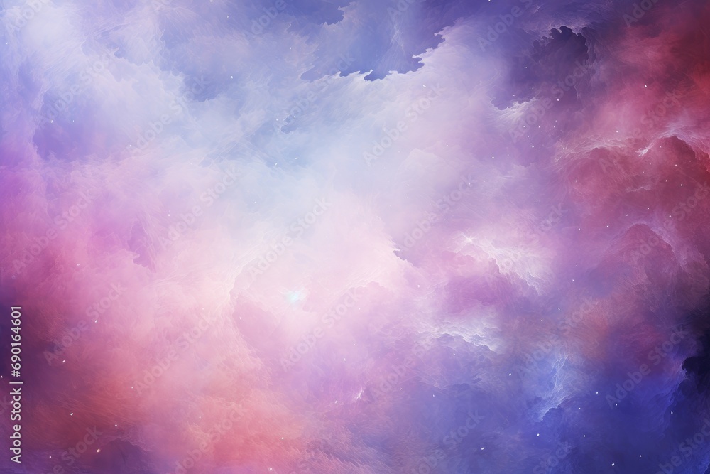Abstract galaxy background with colorful nebula and stars. Fantasy fractal design. Digital art. 3D rendering, Abstract starlight and pink and purple clouds stardust, AI Generated