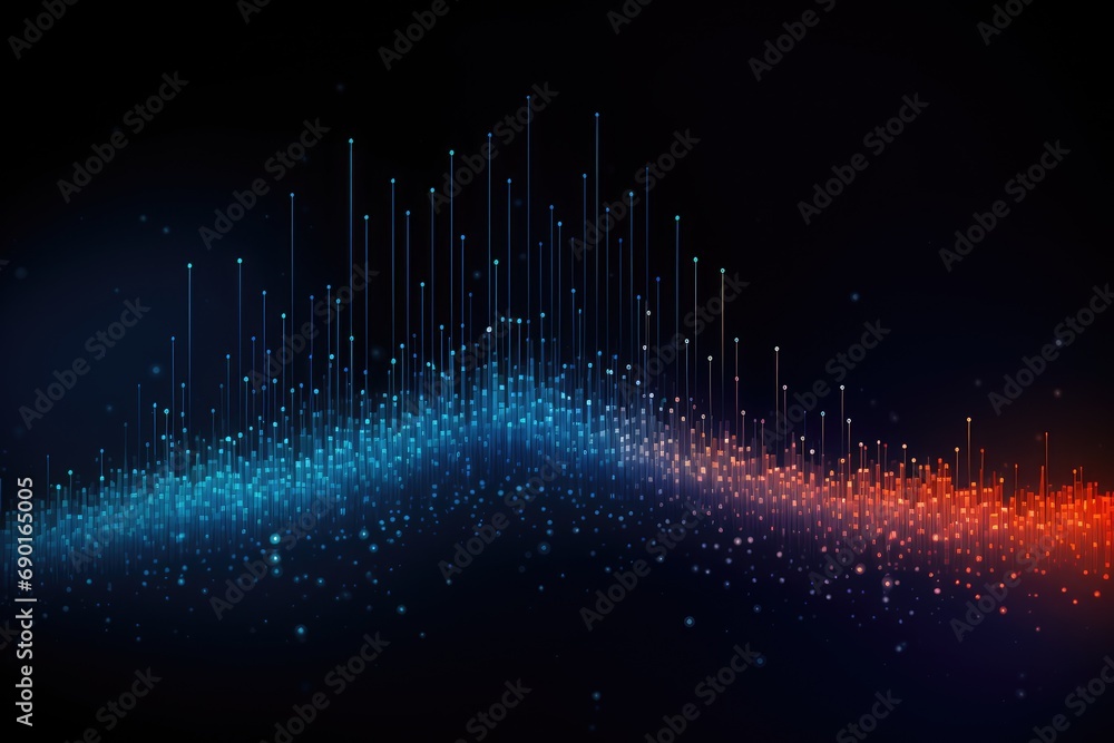 Abstract technology background with dynamic particles. Vector illustration. Eps 10, Abstract digital dot line particle data background, AI Generated Abstract technology background with dynamic particles. Vector illustration. Eps 10, Abstract digital dot line particle data background, AI Generated