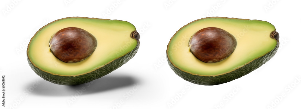 Avocado, on a transparent background, digital photography Generated by AI Avocado, on a transparent background, digital photography Generated by AI